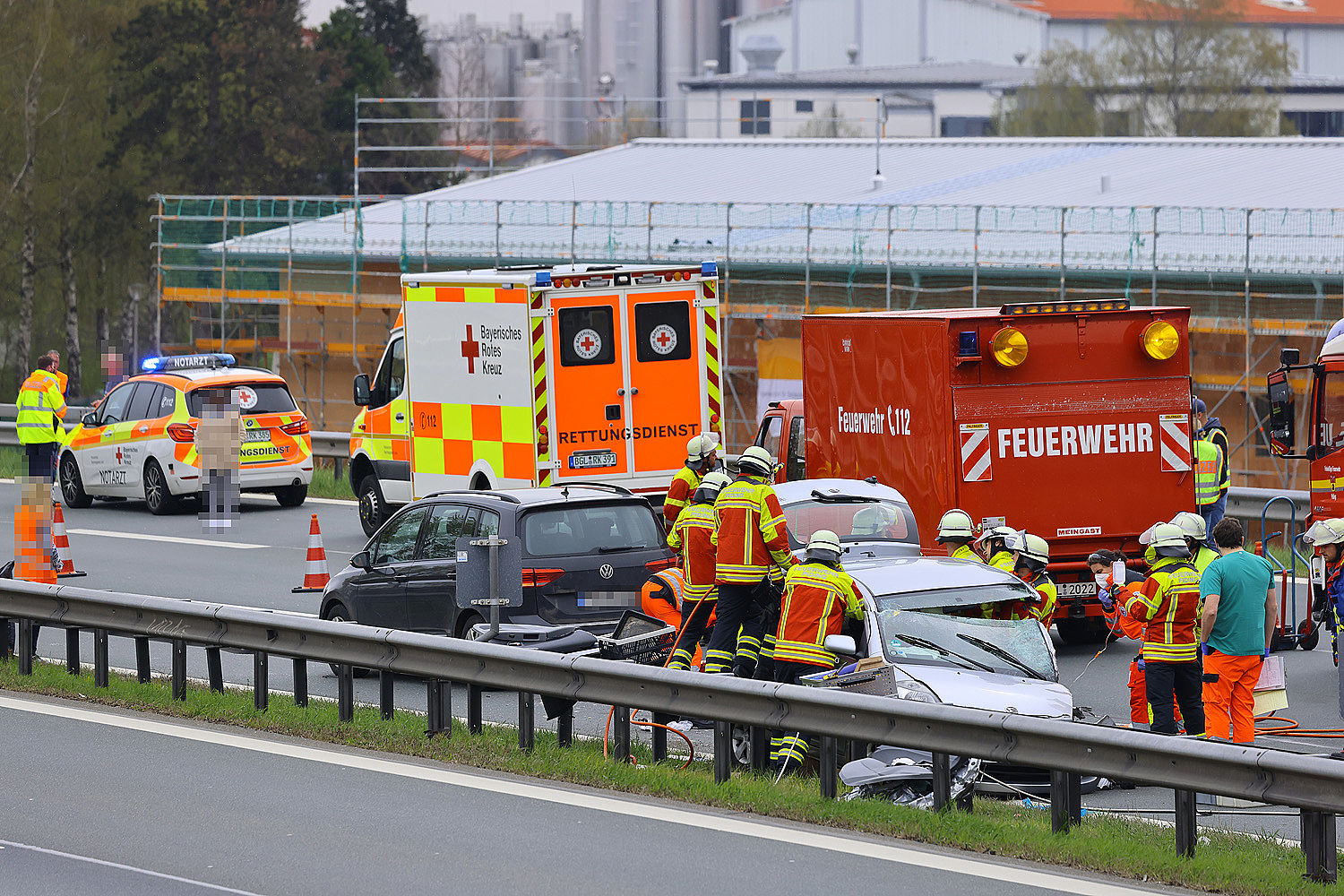 Feuerwehr, Rettungsdienst oder Notarzt Warnweste